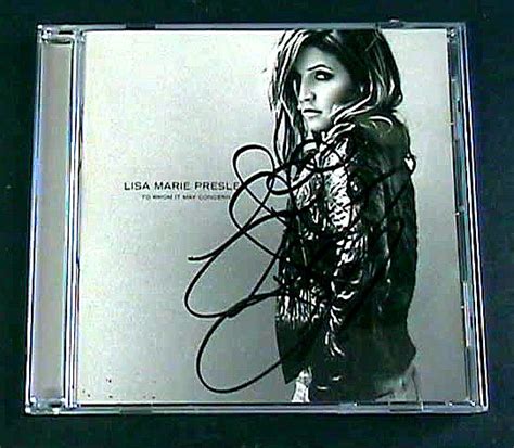 lisa marie presley signed cd